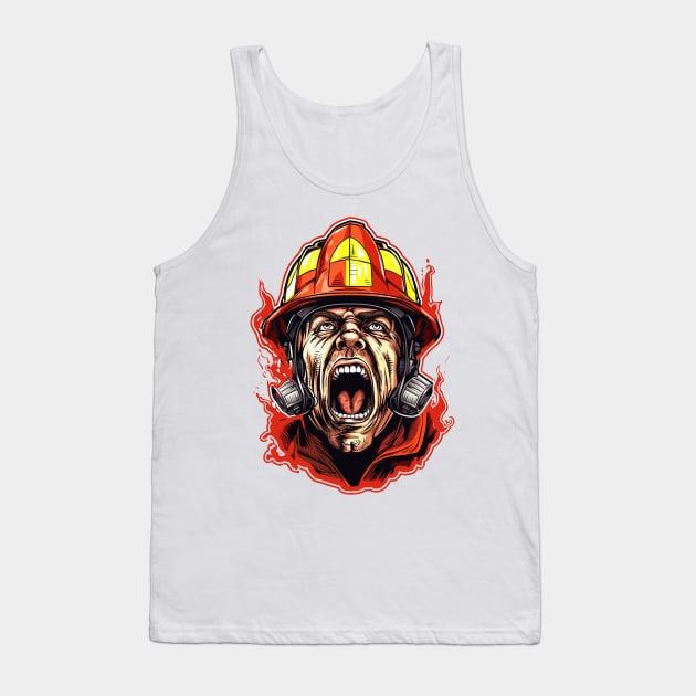 Fire Service Appreciation Tank Top by Printashopus